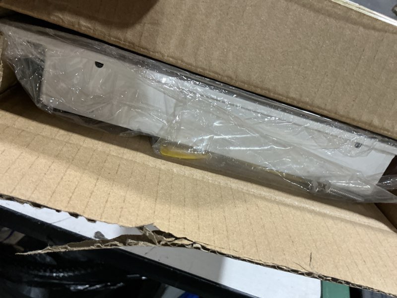 Condition photo showing Good Condition for 10x6 modern ac vent cover 2pack, decorative white air vent (duct opening cutout), all aluminium standard linear slot diffuser, low noise - register grille for ceiling, walls & floors 2pcs 10"wx6"h