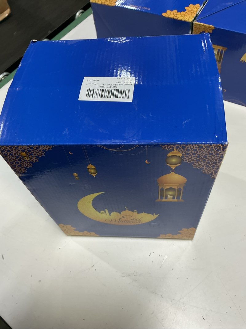 Condition photo showing New/Like New for dawdix 6ft inflatable ramadan mosque decoration, inflatable masjid eid mubarak outdoor decor, muslim islamic holiday blow-up lawn and garden masjid_yellow