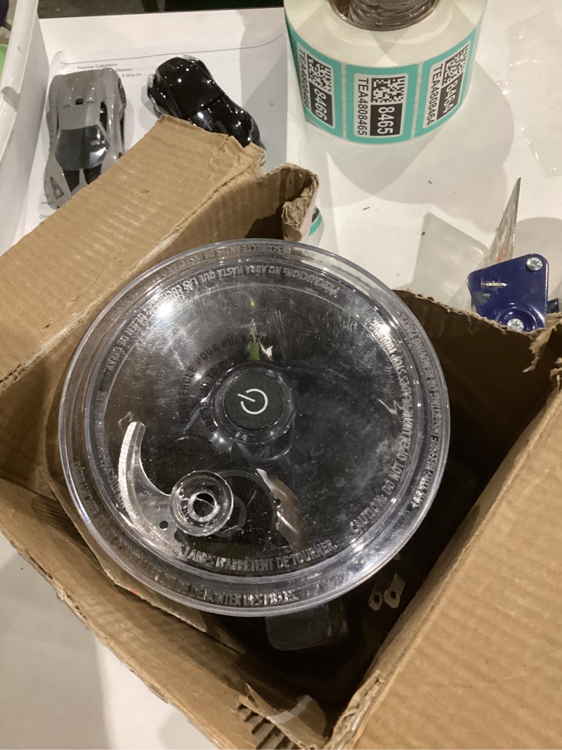 Condition photo showing As Is for Hamilton Beach Electric Vegetable Chopper & Mini Food Processor, 3-Cup, 350 Watts, for Dicing, Mincing, and Puree, Black (72850)