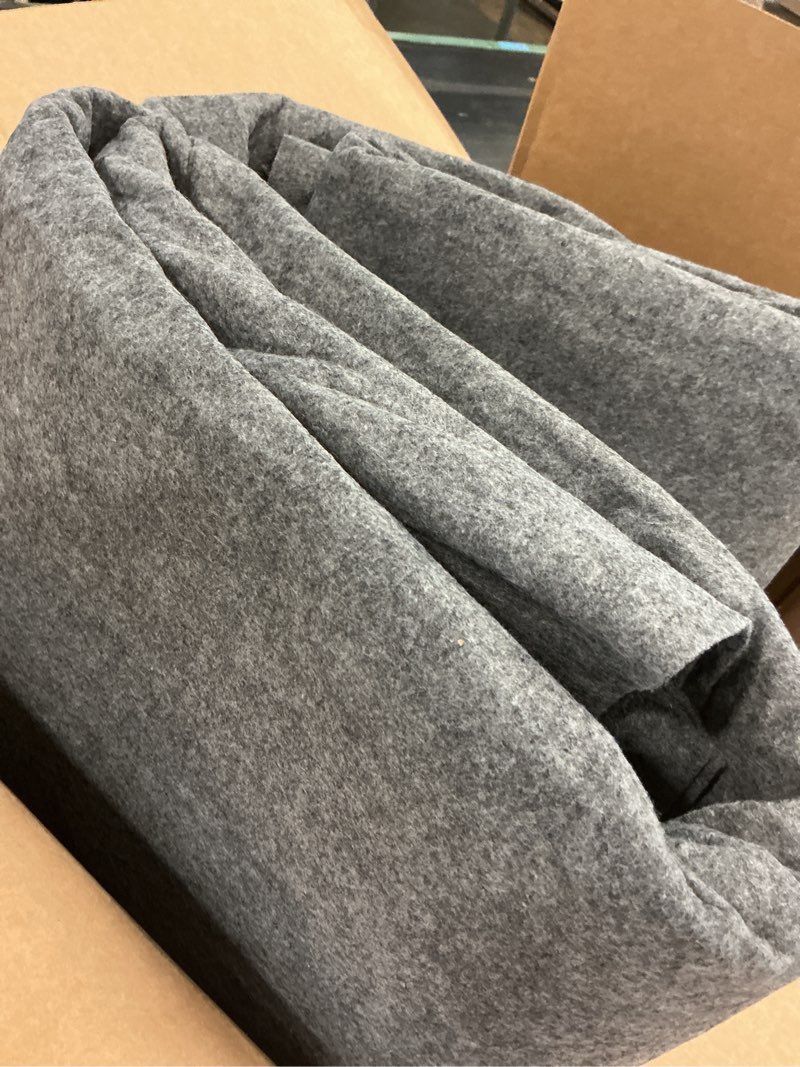 Condition photo showing As Is for VEVOR Rug Pad Without Slip Resistance, Protective Cushioning Carpet Pad, 9' x 12', 1/4"Thick, 100% Pure Polyester Felt, 10-11? Premium Comfort Underfoot Carpet Padding Rug Cushion for All Floors, Gray 9' x 12' (Rectangular) 1/4" Thick & 100% Felt