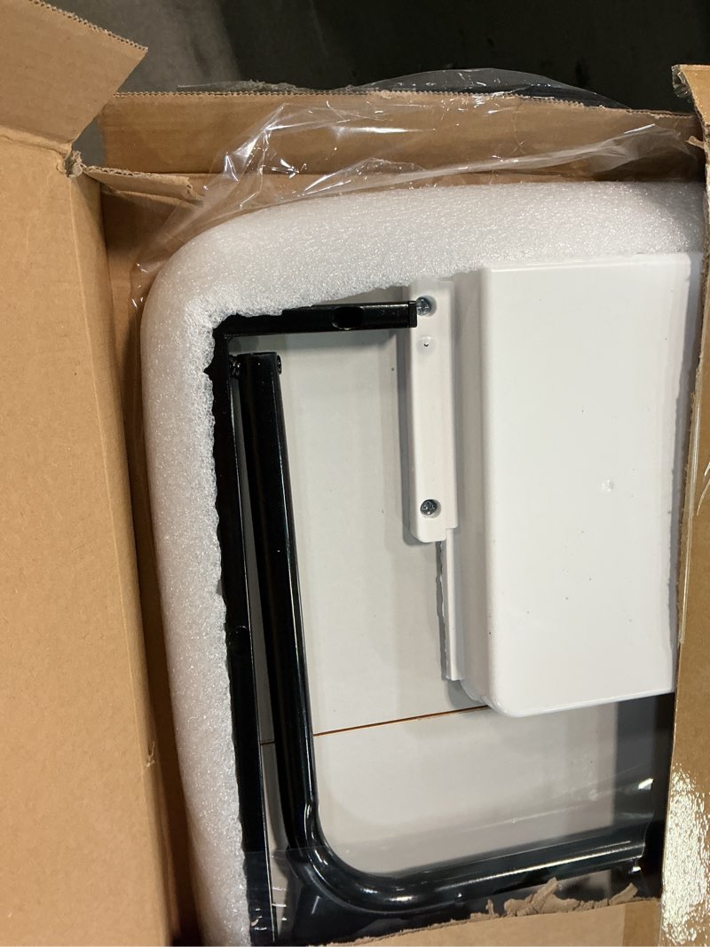 Condition photo showing As Is for CloudTrip Plus XL Adjustable Laptop Desk with Light, USB Port, iPad Holder, Drawer Storage - Larger 23.6IN Adjustable Lap Desk for Bed, Home Office, Breakfast Tray, Fordable Legs Desk (Walnut)