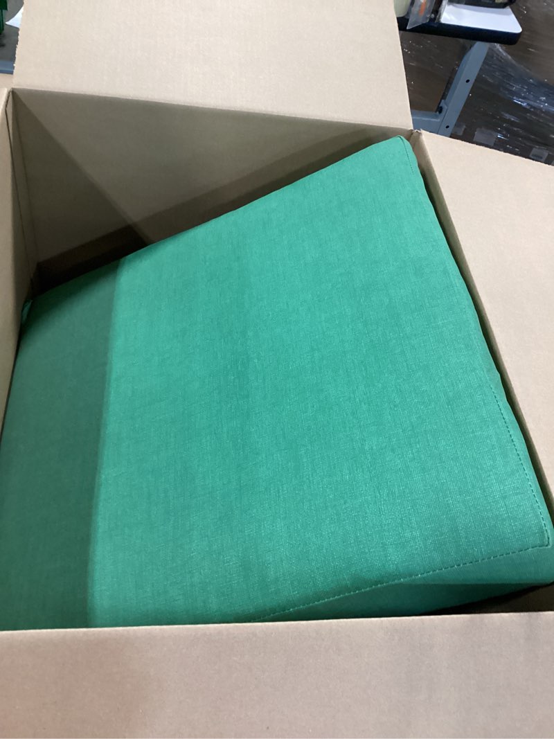 Condition photo showing Good Condition for Arden Outdoor Deep Seat Cushion Set, 22 in x 24 in, Weather-Proof, Rain-Proof, Fade Resistant Patio Cushion Bright Moss Green Leala Polyfill Bright Moss Green Leala 22" x 24"
