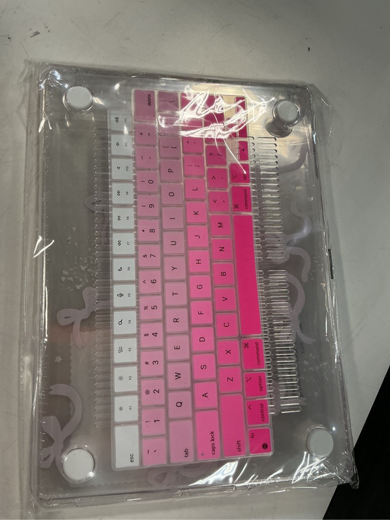 Condition photo showing New/Like New for Tuiklol for MacBook Pro 14 Inch Case 2025-2021 Release M5 A3434 /M4 A3112 A3401 A3185/M3 A2918 A2992/M2 A2779/M1 A2442 Pro/Max,Hard Shell Case with Screen Protector for Touch ID,Bow Bowknot