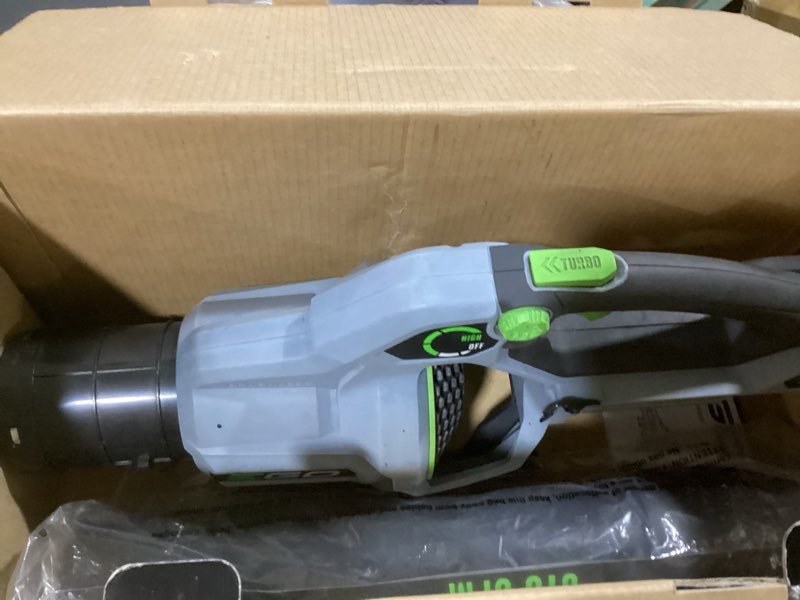 Condition photo showing As Is for ego power+ lb6700 670 cfm 180 mph 56v lithium-ion cordless electric variable-speed blower, battery and charger not included