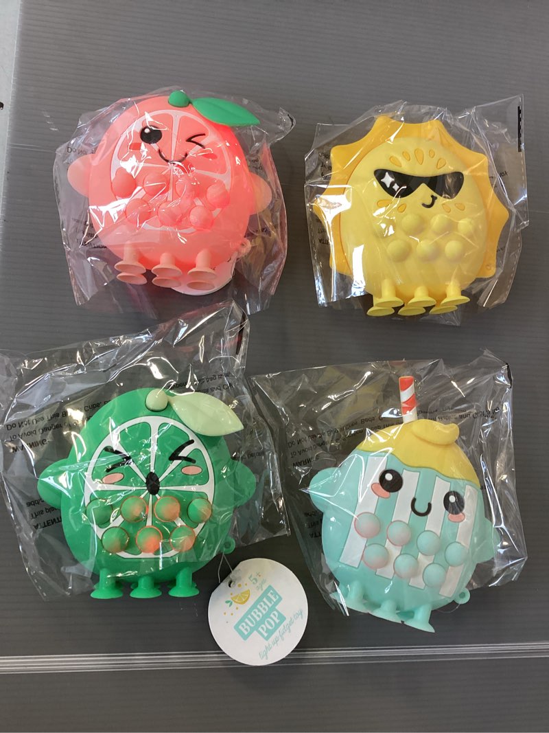 (Case pack of 8) Vivitar Lu Bubble pop squish toy, with Light