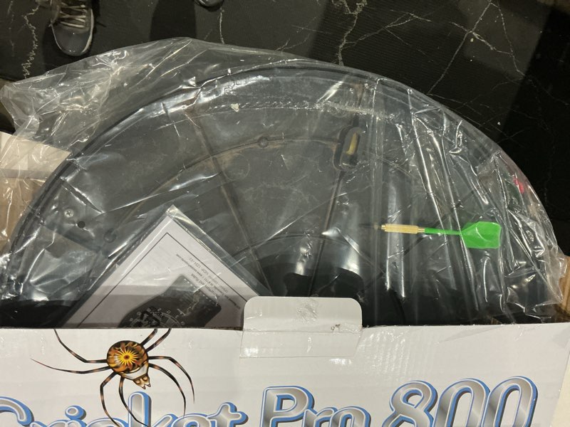 Condition photo showing As Is for arachnid cricket pro tournament-quality electronic dartboard up to 40 games and 315 variations (including popular cricket modes) pro 800