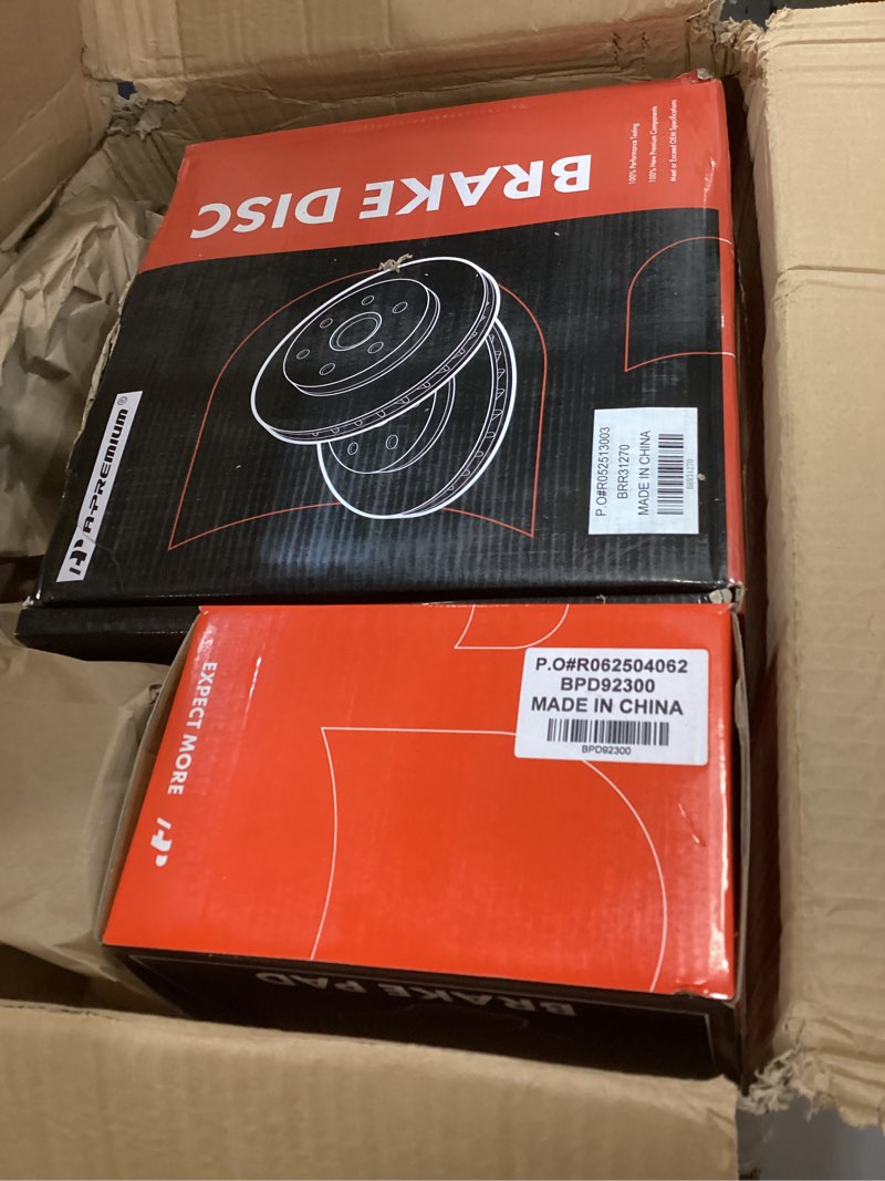 Condition photo showing Good Condition for A-Premium 10.83 inch(275mm) Front Vented Disc Brake Rotors + Ceramic Pads Kit Compatible with Select Pontiac and Toyota Models - Corolla 2003-2008, Matrix 2003-2008, Vibe 2003-2008, 1.8L, 6-PC Set