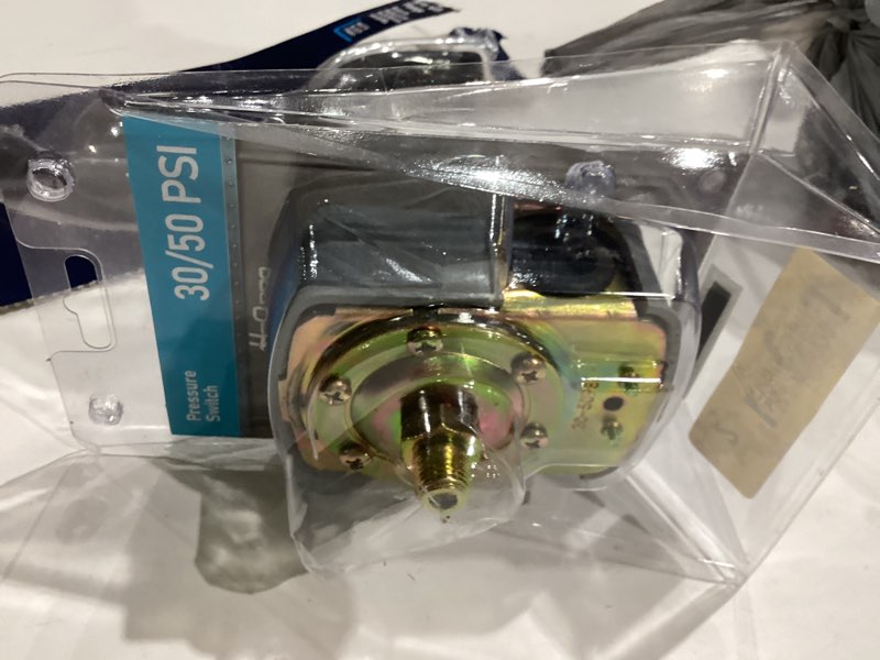 Condition photo showing As Is for h2opro 30/50-psi polyethylene pressure switch