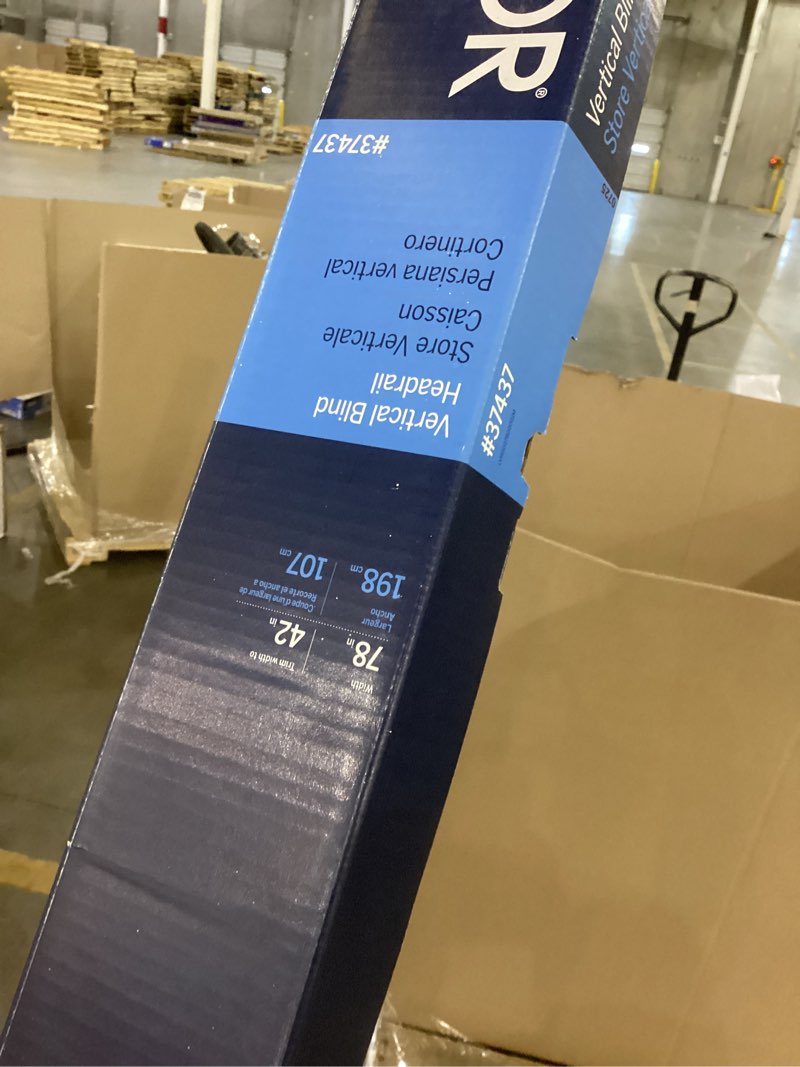 Condition photo showing As Is for Vertical blinds