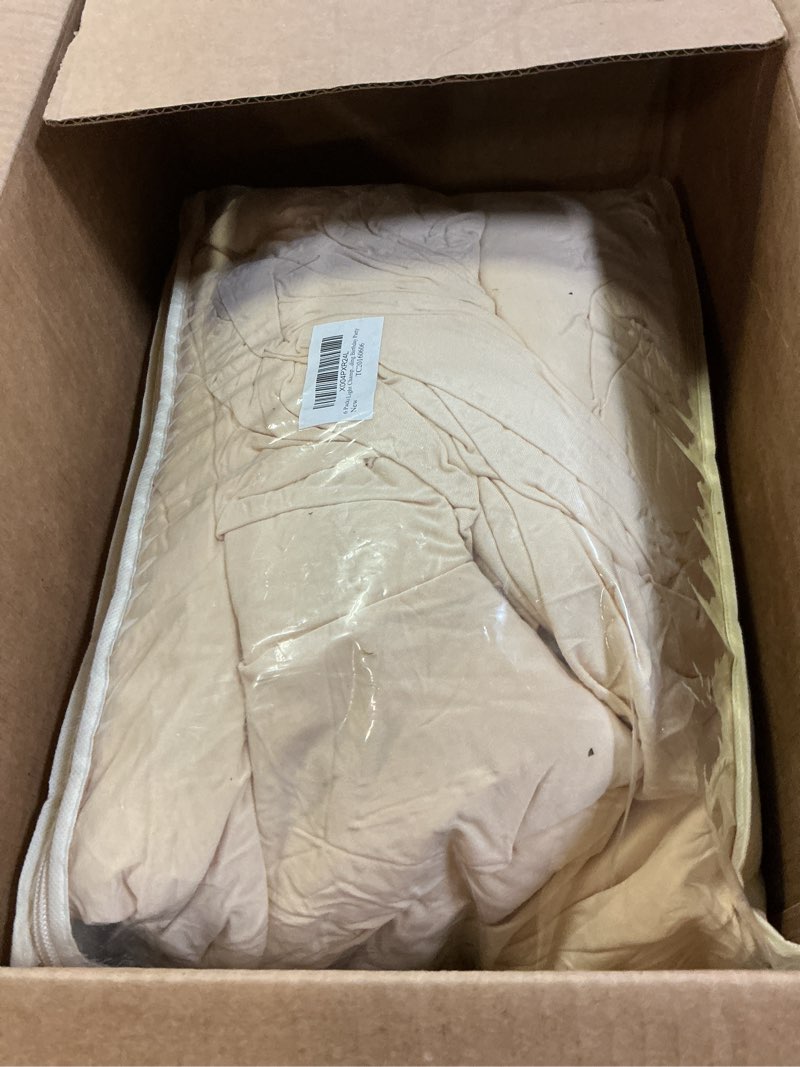 Condition photo showing As Is for 6 Packs Light Champagne Table Clothes for 6 Foot Rectangle Tables, One-Piece Wrinkle Resistant Stret