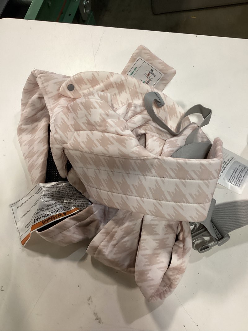 Condition photo showing As Is for grownsy baby carrier newborn to toddler, cozy nreborn carrier, ergonomic baby wraps carrier with head support, tweed pink