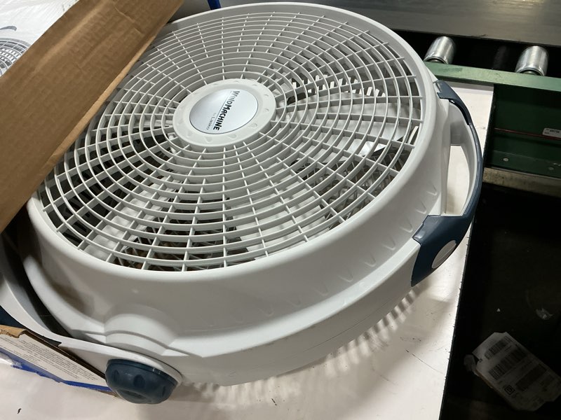 Condition photo showing Good Condition for lasko wind machine fan, air circulator fan with 3 speeds, 20" model 3300, gray