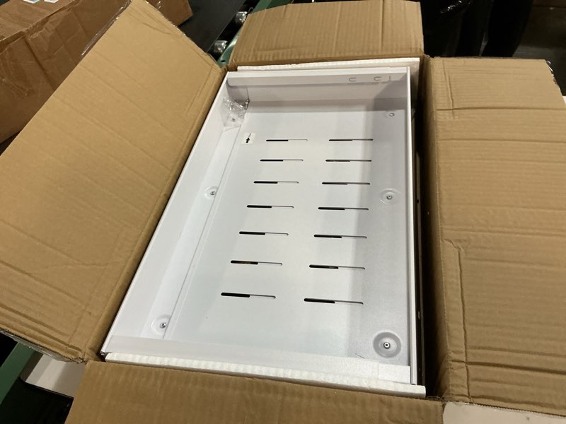 Condition photo showing Good Condition for 2 pack pull out cabinet organizer,extendable (12"-20") heavy-duty pull-out drawers – secured with nano adhesive tape, ideal for cookware storage, for kitchen base cabinets (21" dx12-20" w) white 21" dx12"-20"w(2 pack)
