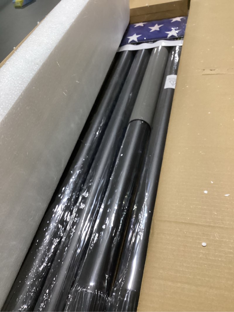 Condition photo showing New/Like New for Item similar to photo) 25FT Heavy Duty Flag Pole Kit with Solar Light,14 Gauge Flag Pole for Outside House in Ground Thick Aluminum Flagpoles with 136 LED Light & 3x5 American Flag with Pole for Outside Ip67 Waterproof 25FT with Solar Light