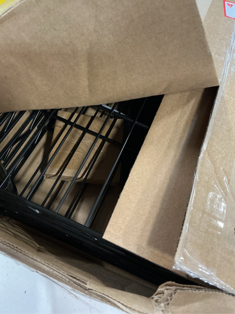Condition photo showing Good Condition for dumos 3-tier metal wire storage shelves, adjustable standing storage rack shelf, heavy duty steel shelving unit organizers for kitchen bathroom pantry garage, 23.2" w×13.4" d×30.3" h, black 3 tier-23.2"w×13.4"d×30.3"h