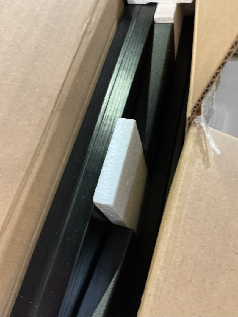 Condition photo showing Good Condition for teamix 31.5 inch dual monitor riser, long black monitor stand riser wide tv stand riser monitor stand for 2 monitors wood & steel desktop riser desk organization home office black 31.5 inch