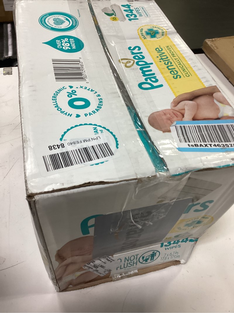 Condition photo showing New/Like New for Pampers Baby Wipes - Sens - 1344ct