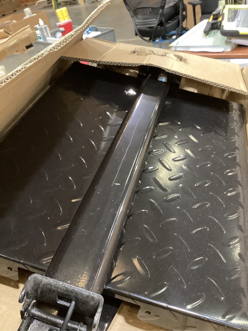 Condition photo showing New/Like New for Houseables Industrial Scale, Platform Scale, 600 LB, Large, Weight Machine for Luggage, Shipping, Packages, Floor, Commercial, Heavy Duty, Box, Postal, Laundry, Warehouse, Luggage Weighing, Digital Black