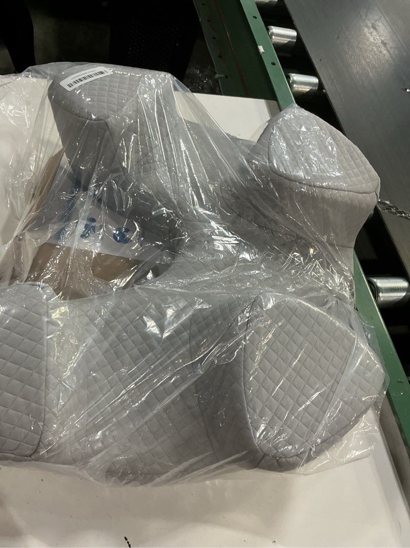 Condition photo showing Good Condition for EUHAMS Side Sleeper Pillow - Ergonomic Memory Foam Shoulder Pillow with Arm Holes for Neck,Shoulder & Rotator Cuff Pain Relief-Arm Support Pillows for Adults Ideal for Left & Right Side Sleepers,Grey