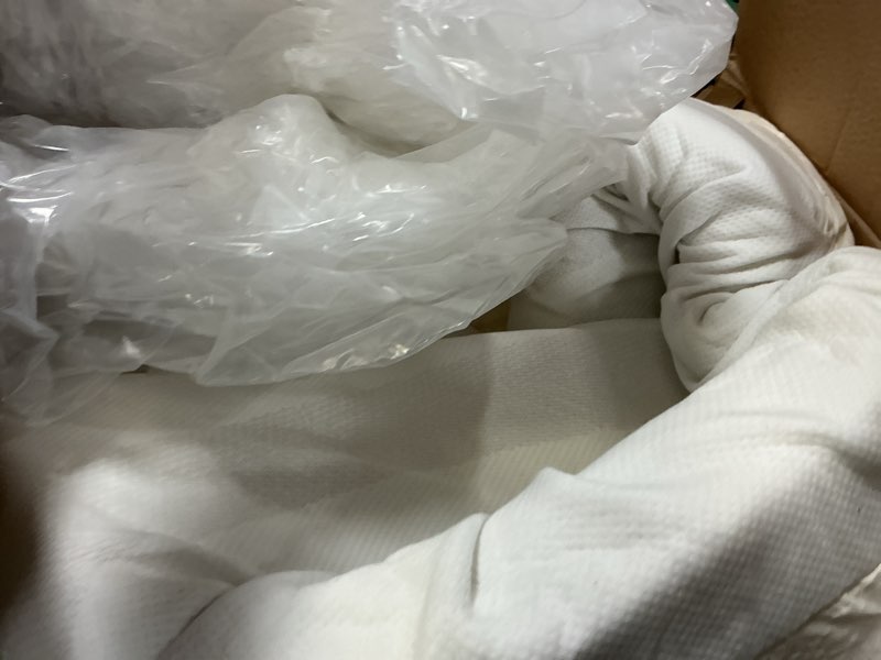 Condition photo showing As Is for tempur-adapt (supreme) 3" memory foam mattress topper, queen,white queen 3"