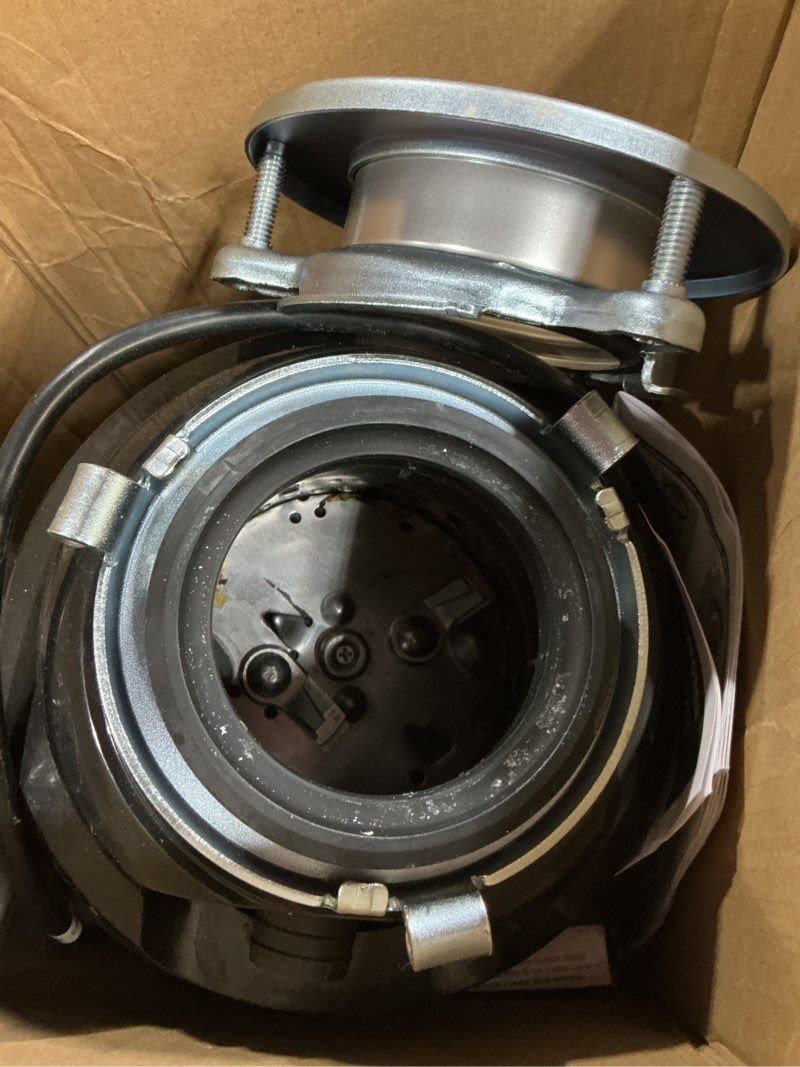 Condition photo showing As Is for waste maid 10-us-wm-458-3b garbage disposal anti-jam stainless steel food waste grinding system, 3/4 hp deluxe, black