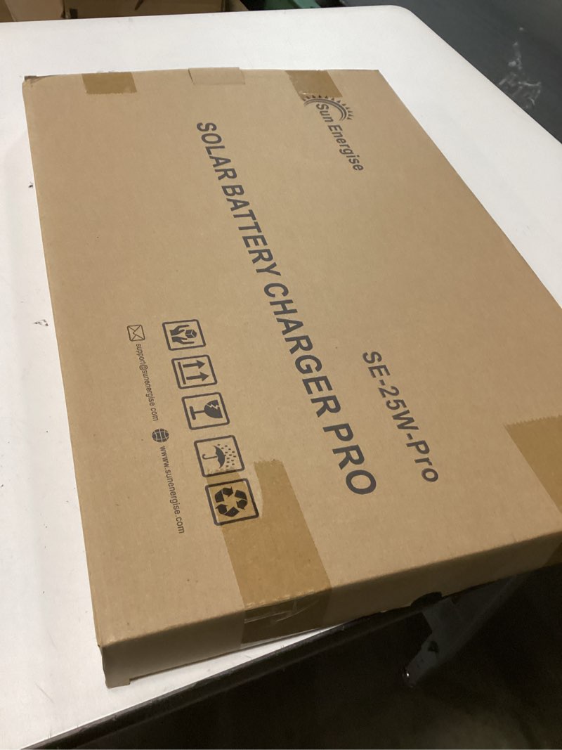 Condition photo showing New/Like New for Sun Energise 25W 12V Solar Powered Battery Charger & Maintainer, Built-in Smart MPPT Charge Controller, Waterproof 25 Watt 12 Volt Solar Panel Trickle Charging Kits for Car Auto Boat RV Marine Trailer SE-US-25W PRO