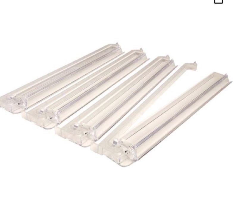 American Mahjong All-In-One Tile Rack & Pusher Arm - Set of 4 - Clear