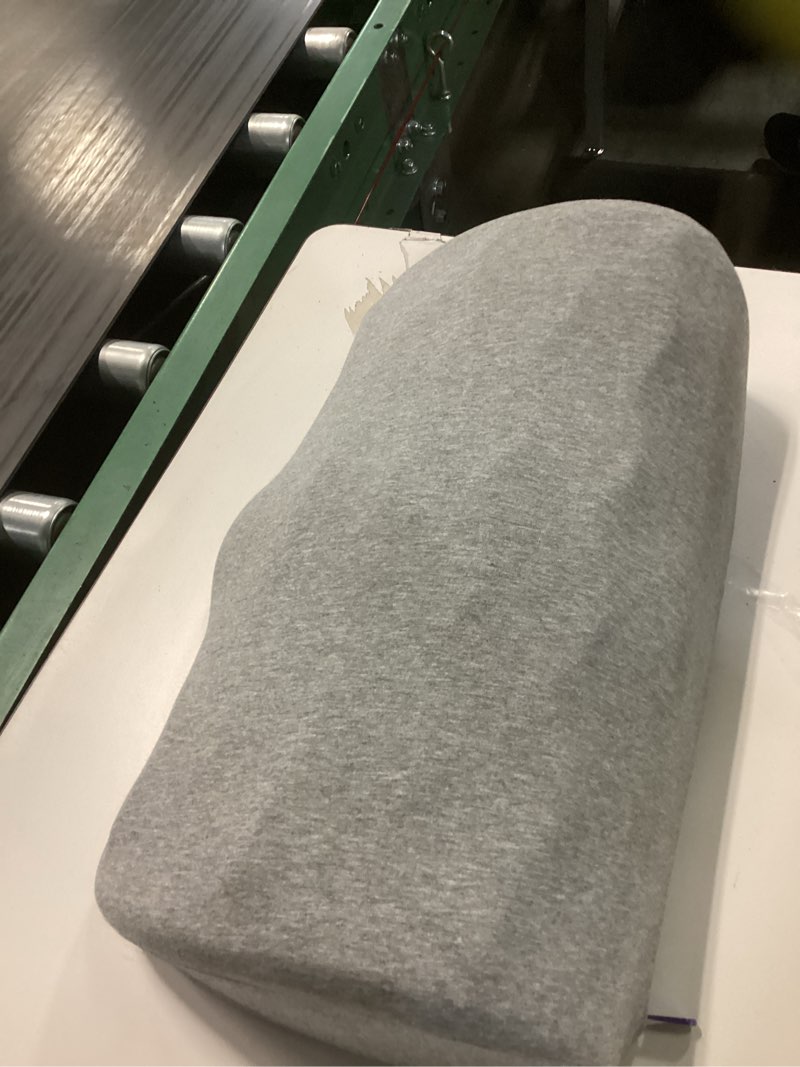 Condition photo showing Good Condition for C CUSHION LAB Ergonomic Foot Rest for Under Desk - Patented Massage Ridge Design Memory Foam Foot Stool Pillow for Work, Home, Gaming, Computer, Office Chair - Footrest for Back & Hip Pain Relief Grey