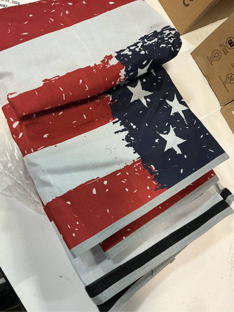 Condition photo showing Good Condition for garnetics outdoor tv cover 65 inch waterproof, tv enclosures with smart shield screen protectors, ideal for outdoor use, moving, and storage - us flag 65" hq us flag