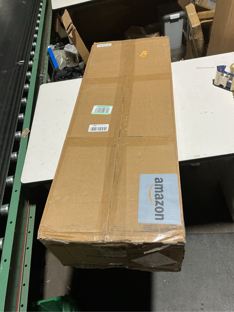 Condition photo showing Good Condition for IAFIKE Oval Storage Bench 43.5" Ottoman Bench Upholstered Boucle Fabric Footrest Bench with Golden M