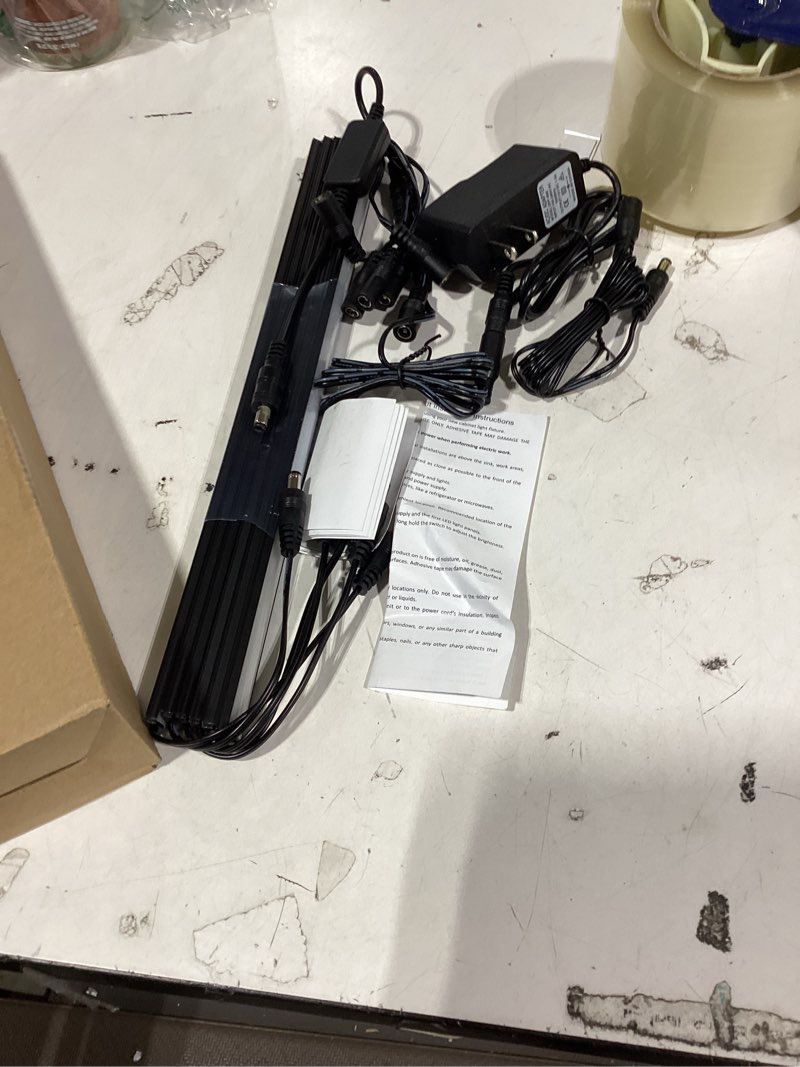 Condition photo showing Good Condition for similiar product not like stock photoenbrighten 24 inch plug-in under cabinet lights, 1560 lumens, five white settings from (2700k-6500k), full range dimmable, one-touch sync control, linkable under counter lights for kitchen 82786-t1 24 inch white