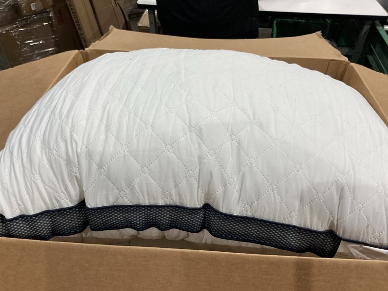 Condition photo showing Good Condition for healthy neck pillow 2pc (100% brushed microfiber,100%polyester) - size: 20*29in used like new