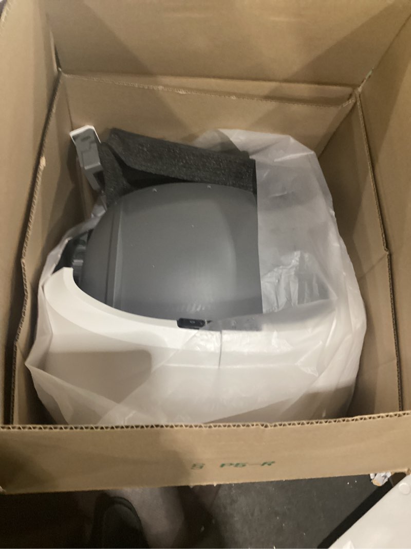 Condition photo showing As Is for petlibro luma automatic cat litter box ai-camera waste analysis, auto odor-control self cleaning cat litter box with multi-cats recognition, smart app usage tracking, safety sensors and large open top white luma cat litter box