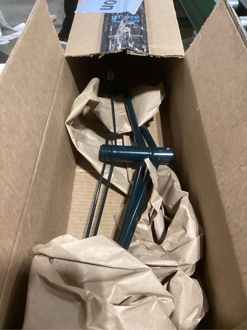 Condition photo showing As Is for NUOBESTY Christmas Tree Stand Folding Metal Iron Base for Artificial Tree with 1 Inch Hole, Black 45cm 45.50X45.50X12.60CM