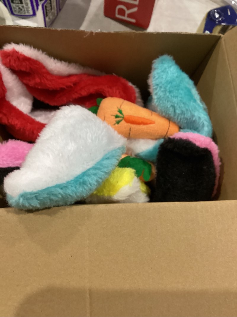 Condition photo showing New/Like New for XunYee 16 Pieces Easter Bunny Ears Bulk Bunny Headband Plush Rabbit Ears with Carrot for Women Easter Costume Party Favor