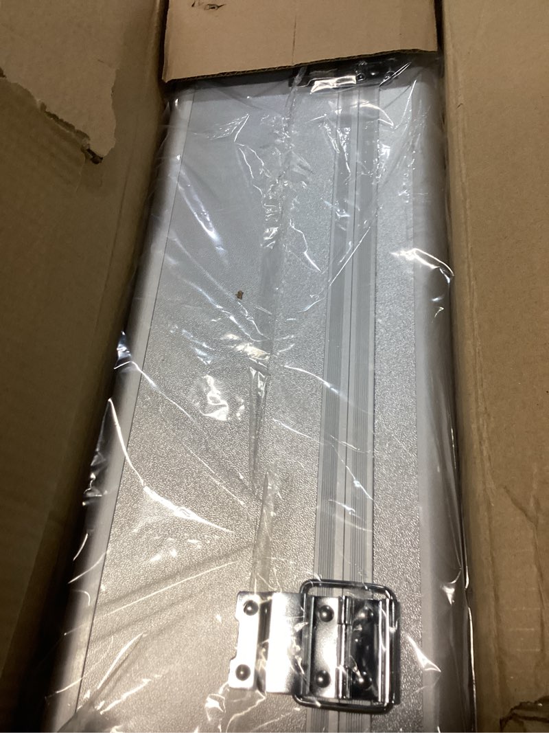 Condition photo showing item condition for File Organizer Storage Box - 18.9 x 14.6 x 6.3 Inch X-Large, Portable Locking Storage Totes with Dual Combination Locks for Cash, Documents & Valuables - Silver Extra Large Silver