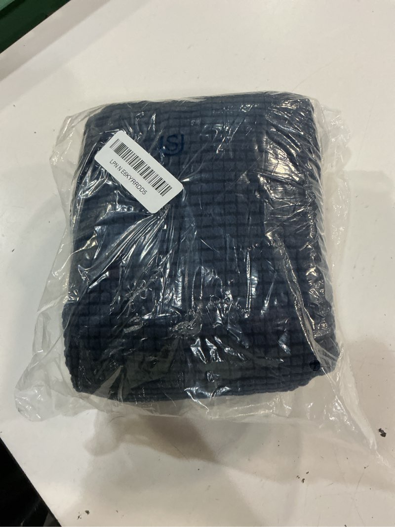 Condition photo showing Good Condition for hokway stretch couch cushion covers, 2 piece individual sofa cushion slipcovers?jacquard sofa seat slipcover set, non-slip protector for cushion (darkblue,small-2pc) small (2 pieces) darkblue