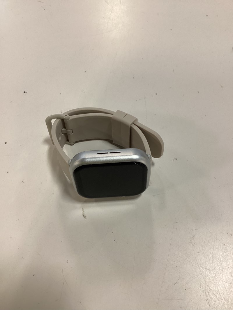 Condition photo showing Good Condition for smart watches for women for iphone android: 1.85"smartwatch with make/answer call sleep heart rate spo2 blood pressure monitor ip68 waterproof 120+sport mode fitness tracker 1000mah battery 2 bands silver 1.85