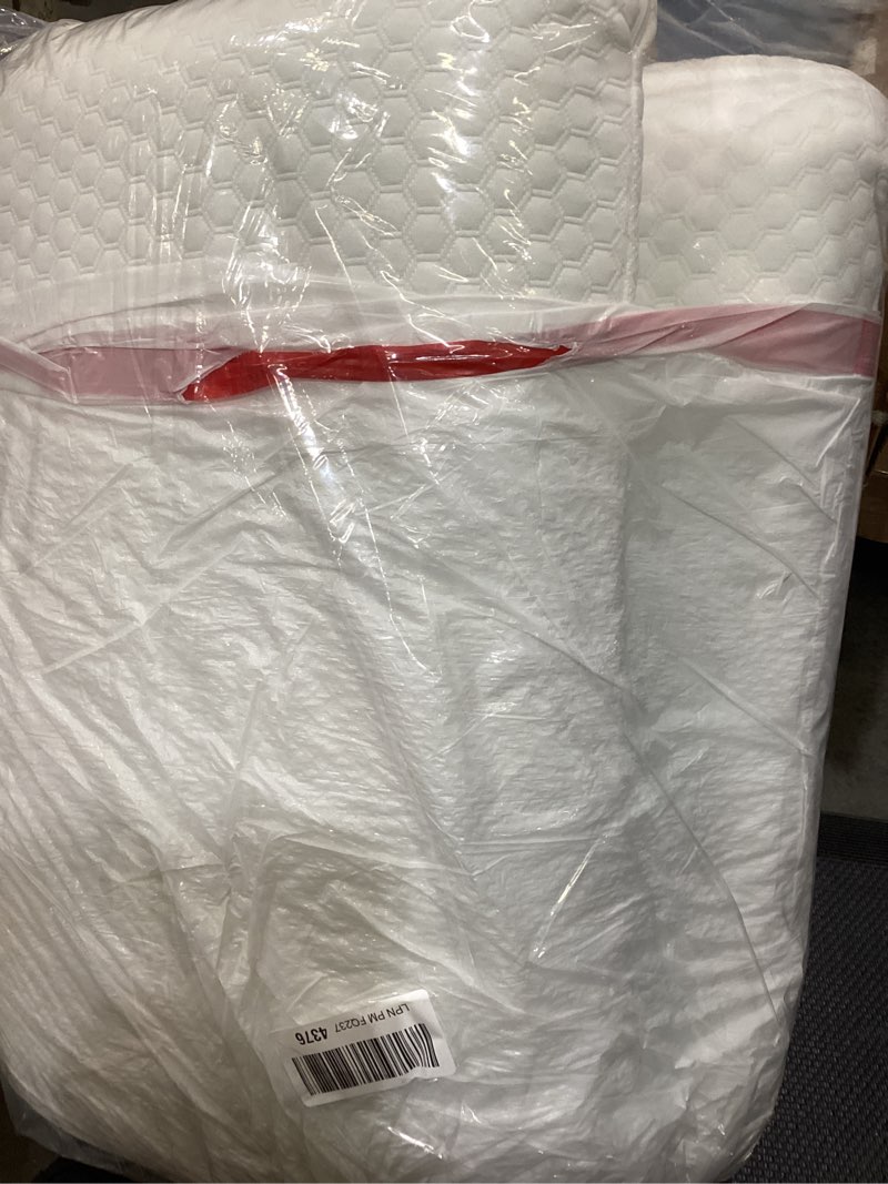 Condition photo showing Good Condition for dumos memory foam pillows for sleeping 2 pack, bed pillows for adults with washable cover and breathable mesh, gel cooling pillow for back and side sleeper support, white