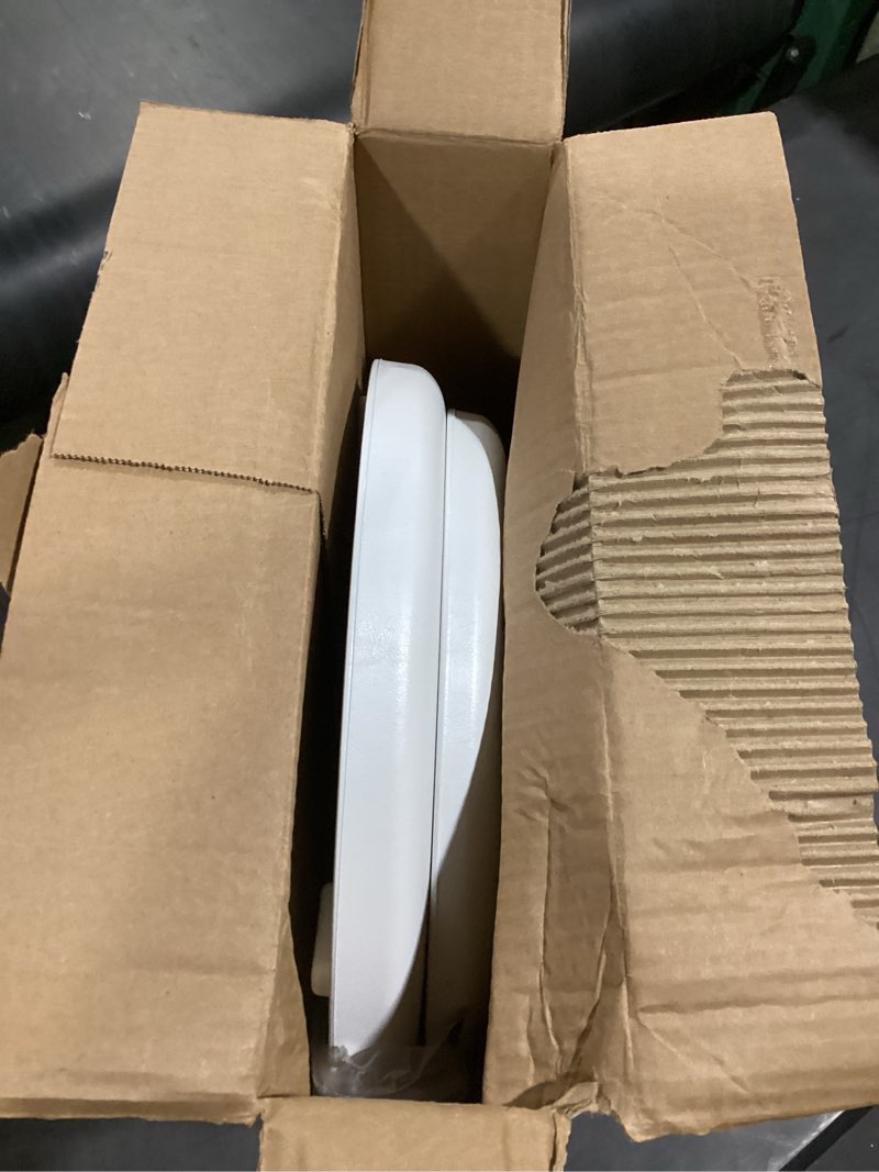 Condition photo showing Good Condition for mayfair by bemis eden cushioned vinyl white round padded toilet seat