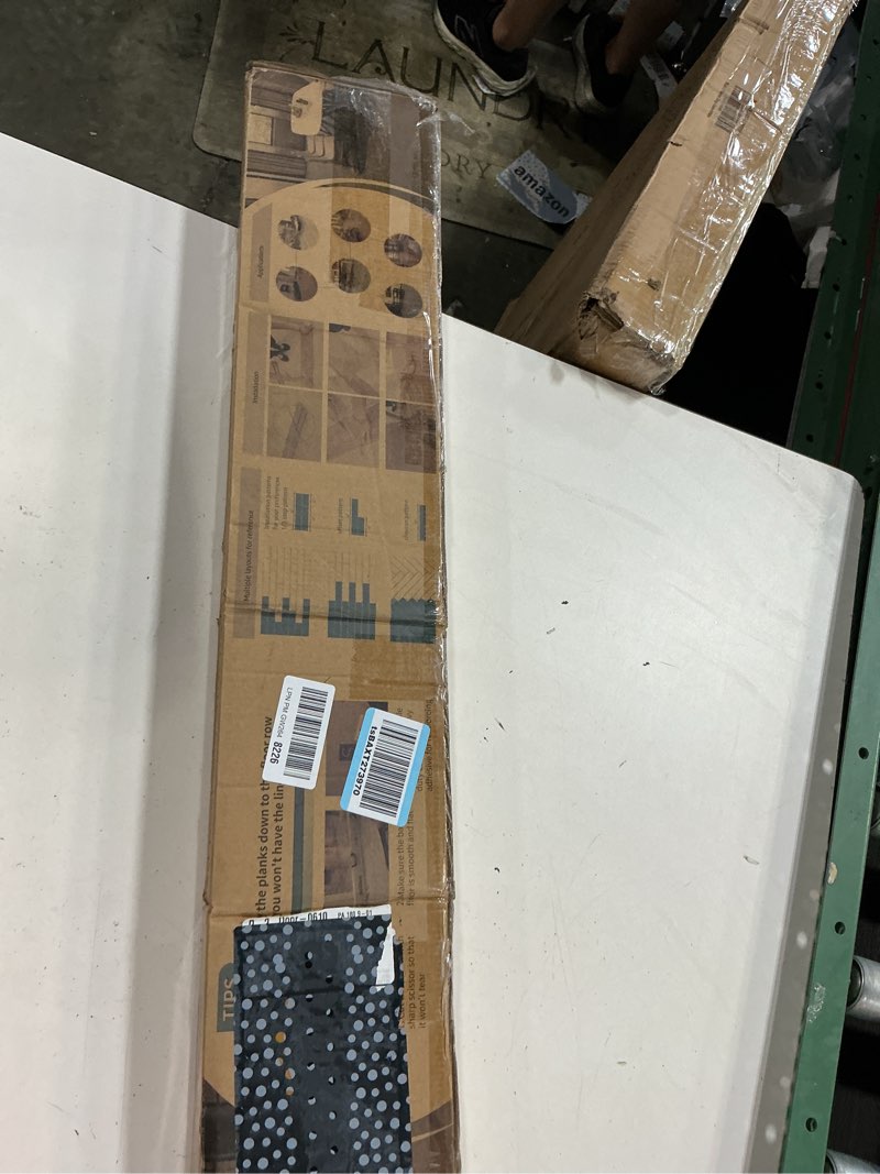 Condition photo showing New/Like New for art3d peel and stick floor tile vinyl wood plank 36-pack 54 sq.ft, light grey, rigid surface hard core easy diy self-adhesive flooring