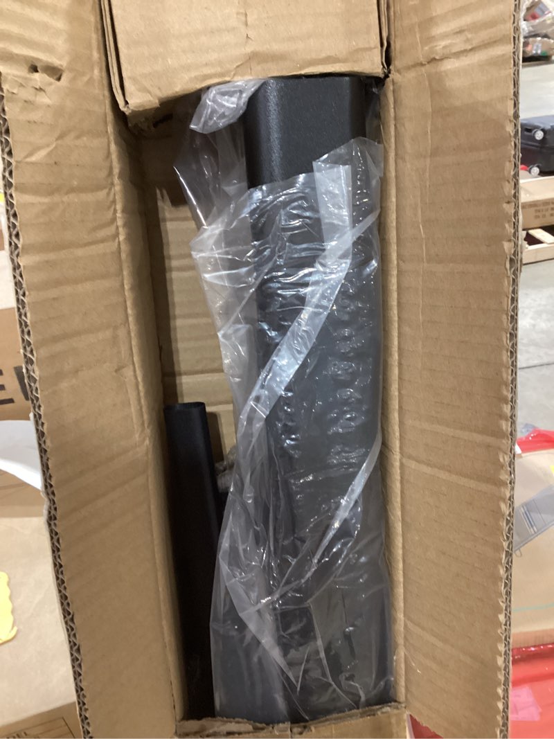 Condition photo showing As Is for Metty Metal Handrails for Outdoor Steps Suitable for 1 to 5 Steps- Wrought Iron Stair Railing- Step Steady with 5 Feet Handrailing- Safe Indoor Home Banisters (White with Balusters)