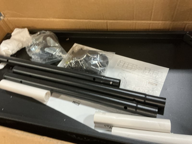 Condition photo showing Good Condition for 5 Tier Adjustable Storage Shelves, Heavy Duty Metal Storage Rack with Wheels, Shelving Units Utility Shelf for Kitchen, Pantry, Bathroom, Garage, Office Organization and Storage, Black, 13"x24"x59.7" 24"L x 13"W x 59.65"5H