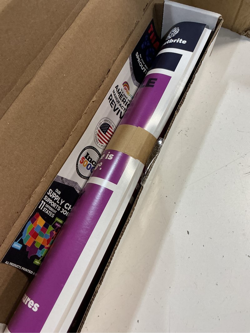 Condition photo showing Good Condition for sproutbrite 2-pack educational math posters (13.5" x 39") – area, perimeter & geometry classroom decor banners for bulletin board & wall – math posters for middle & elementary school – covers essential geometry concepts basic geometry