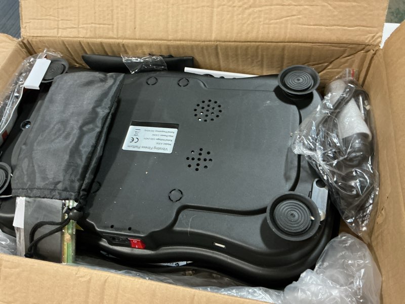 Condition photo showing Good Condition for merach vibration plate exercise machine, whole body workout equipment for women, bluetooth and silicone pedal, vibration plate with auto mode, vibrate fitness platform for home black