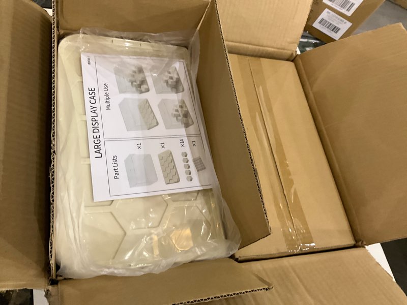 Yesesion Stackable Display Cases for Collectibles Under 8 inches Tall, Plastic Dust-Proof Showcase w