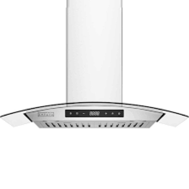 empava wall mount range hood 30 inch, ducted/ductless kitchen exhaust stove vent with modern style, 