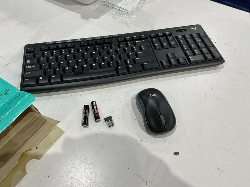 Condition photo showing Good Condition for logitech mk270 wireless keyboard and mouse combo for windows, 2.4 ghz wireless, compact mouse, 8 multimedia and shortcut keys, 2-year battery life, for pc, laptop - black black 1 pack combo