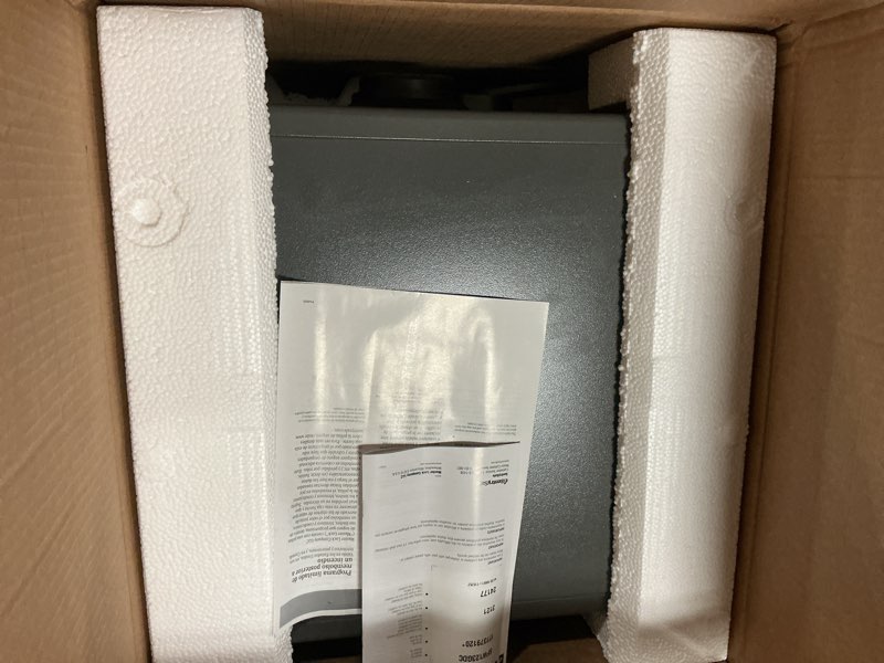 Condition photo showing Good Condition for sentrysafe waterproof and fireproof alloy steel digital safe box for home with code button keypad, 1.23 cubic feet, 17.8 x 16.3 x 19.3 inches (exterior), sfw123gdc 1.23 cu.ft. 1-hr. fireproof, keypad safebox