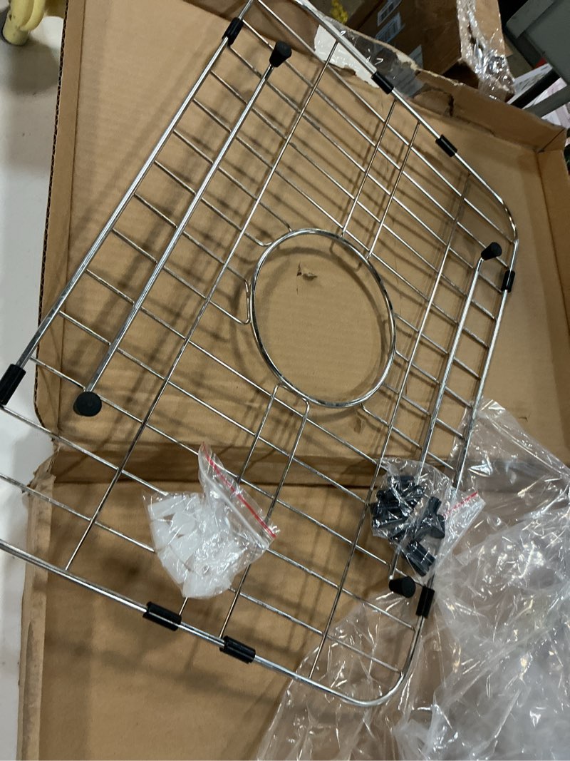 Condition photo showing Good Condition for sink rack for bottom of sink,12.25"x11.5",304 stainless steel | various sizes,protects sink and cookware,optimizing drainage and sanitation design,easy to clean,additional spare legs
